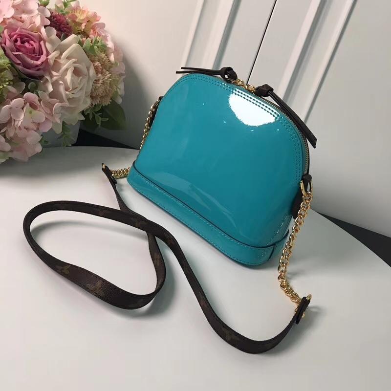 LV Shoulder Handbags M52750 Lacquer Lake Blue